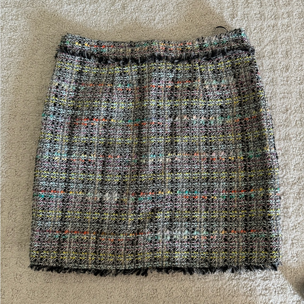 Generation Love Women's Sandra Tweed Mini Skirt In Black Rainbow Size 8 - Picture 3 of 5